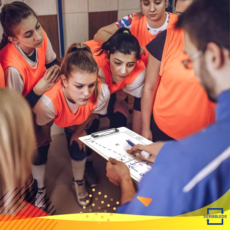 Scribbledo Volleyball Dry Erase Board for Coaches 15x9 Inch Volleyball Rotation Wheel Whiteboard Coaching Supplies Equipment Volleyball Accessories The Perfect Coach Gift - Image 3